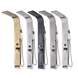 Panel <span class=keywords><strong>de</strong></span> <span class=keywords><strong>ducha</strong></span> cepillado <span class=keywords><strong>de</strong></span> níquel dorado OEM, torres <span class=keywords><strong>de</strong></span> <span class=keywords><strong>columna</strong></span>, cascada <span class=keywords><strong>de</strong></span> acero inoxidable 304, chorros <span class=keywords><strong>de</strong></span> Spa, Panel <span class=keywords><strong>de</strong></span> pared <span class=keywords><strong>de</strong></span> <span class=keywords><strong>ducha</strong></span> inteligente, Panel <span class=keywords><strong>de</strong></span> <span class=keywords><strong>Ducha</strong></span> - Product Image 1