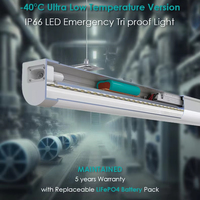 Lampu LED Triproof Darurat untuk Cold Room -40, Tahan Air, Tahan Korosi, Lampu Freezer Suhu Rendah, Super Terang