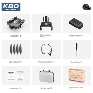 AiJH <span class=keywords><strong>K80</strong></span> <span class=keywords><strong>Pro</strong></span> Drone professionnel double caméra HD 5G <span class=keywords><strong>GPS</strong></span> FPV Dron Smart Anti-shake Brushless Motor Drone - Product Image 6