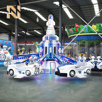 Аттракцион Nova Rides: Роторный аттракцион «Космический автомобиль» для продажи, 16-местный, с самостоятельным управлением, для уличных парков развлечений
