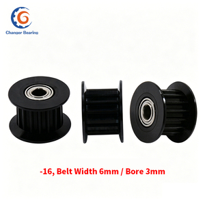 <span class=keywords><strong>Poulie</strong></span> tendeur noire, largeur de courroie 6 mm, roue dentée de type H, 16 dents, 20 dents, <span class=keywords><strong>poulie</strong></span> de distribution lisse GT2 - Product Image 4