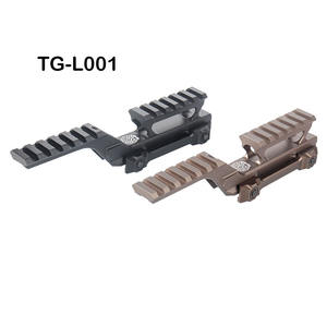 Tactical 20mm materiale in alluminio staffa crescente staffa unità Base in metallo T1 T2 R5 specchio ponte portata accessori per cannocchiali - Product Image 3