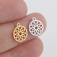 Mini pendentif à breloques de sensibilisation au cancer du sein avec ruban d'espoir minimaliste en acier inoxydable de haute qualité pour bijoux à bricoler soi-même vente en gros