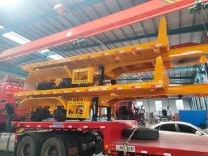 Semirremolque de Plataforma Plana de 3 Ejes para Transporte de Contenedores de Acero de 20 y 40 Pies, 60-100 Toneladas - Product Image 3