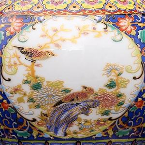 คุณภาพราคาถูกราคาเลียนแบบชิงหนึงเฉิงเซรามิค Jingdezhen โบราณเคลือบดอกไม้และนกรูปแบบแพโกดาน้ําจิบ - Product Image 3