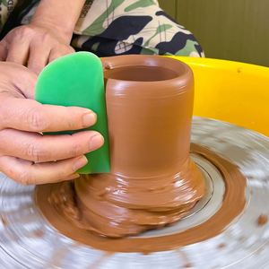 New Silicone <b>Rubber</b> Scraper, Multi-functional <b>Rubber</b> Leveling Tool for Ceramics, and Shaping Scraper for Throwing - Product Image 3