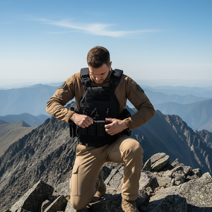 Gilet tactique multifonctionnel, utilitaire, pour la chasse en plein air, l'entraînement, à libération rapide, imperméable, avec poche pour chargeur - Product Image 6