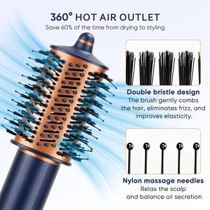 2026 Vente en gros Multi-styler professionnel de salon 8 en 1, peigne à air chaud ionique, sèche-cheveux, outil de coiffage - Product Image 6