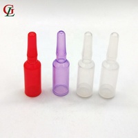 Meilleure vente : flacon ampoule en plastique jetable mini de 2 ml, ampoules éclaircissantes pour la peau, tube cosmétique en plastique