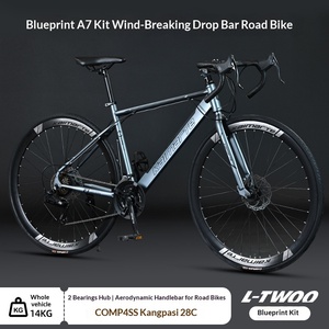 Bicicleta de Carretera de Carreras al Por Mayor de Fábrica, Freno de Disco Doble Curvo, para Adultos, Hombres y Mujeres, 24-30 Velocidades, 14 kg, Cuadro Ligero y Resistente - Product Image 5