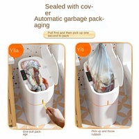 Poubelle intelligente sans contact en plastique avec capteur - Capacité 13-16L - Écologique - Fonctionne sur piles - Pour la maison, la cuisine, le bureau, la chambre