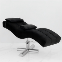 Lit de massage et de beauté moderne de luxe avec base métallique dorée, réglable en hauteur, pour hôtels, salles de sport et salons de beauté, personnalisable