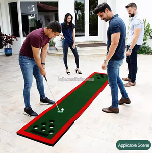 Usine Nouveau 12 Trous Golf <span class=keywords><strong>Putt</strong></span> <span class=keywords><strong>Tapis</strong></span> <span class=keywords><strong>De</strong></span> Jeu Personnalisé Nouveau Design Golf Putting <span class=keywords><strong>Tapis</strong></span> Vert 2-on-2Putting Jeu Mettre Intérieur Extérieur <span class=keywords><strong>Tapis</strong></span> - Product Image 3