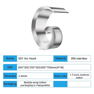 Équipement de cascade de pluie pour <span class=keywords><strong>piscine</strong></span> extérieure, rideau d'eau spa en acier inoxydable, capacité personnalisable, hauteur de l'échelle, outils et accessoires - Product Image 4