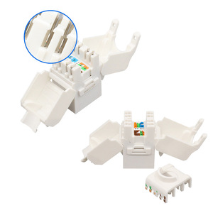 Bán Hot 180 độ Coupler thân thiện với môi trường PC toolless <span class=keywords><strong>Cat6</strong></span> cat6A Keystone Jack <span class=keywords><strong>RJ45</strong></span> <span class=keywords><strong>UTP</strong></span> mô-đun mạng viễn thông bộ phận - Product Image 4