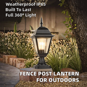 Fence Wall <b>Post</b> Lantern LED AC Garden River Bridge Pier Mounted Patio Lamp School Landscape Classic Pillar <b>Light</b> - Product Image 2