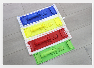 Vadrouille en tissu sur mesure avec poignée télescopique et plaque pliante Opération facile pour le nettoyage ménager des paresseux - Product Image 2