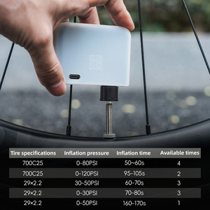ROCKBROS-Mini <span class=keywords><strong>compresseur</strong></span> de gonfleur d'air <span class=keywords><strong>pour</strong></span> vélo électrique, portable, sans fil, automatique, professionnel, extérieur - Product Image 3