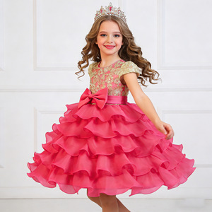 Vendita Diretta dalla Fabbrica: Abito <span class=keywords><strong>da</strong></span> Spiaggia per Ragazze con Applicazioni Tridimensionali di Rose, Tulle Multistrato e Gonna Voluminosa per Damigelle - Product Image 2
