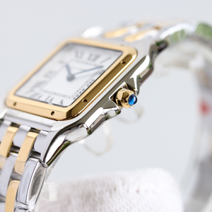 Montre mécanique automatique élégante et raffinée avec une couronne incrustée de spinelle synthétique circulaire convexe assurant une précision de l'heure. - Product Image 6