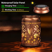 Outdoor-Deko: Herzerwärmende Solarleuchten, Wasserdichte Solar-Laternen mit Lichtsensor