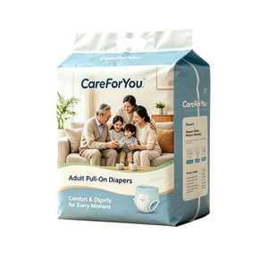 <span class=keywords><strong>Sac</strong></span> d'emballage pour couches pour adultes grande taille, scellé sur quatre côtés, thermoscellé, imprimé en héliogravure, <span class=keywords><strong>sac</strong></span> à couches en plastique aseptique avec poignée Euro - Product Image 3