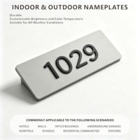 Plaques de porte personnalisées pour numéros de maison extérieurs, en acrylique découpé au laser de qualité supérieure, pour signalisation publicitaire et éclairage