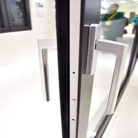 Puertas Magnéticas con Malla de Fibra de Vidrio, Ventanas Corredizas Automáticas de Aleación de Aluminio, Tamaño Personalizado 5-12mm, Malla Horizontal