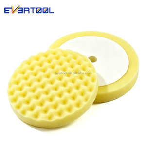EVERTOOL Disco Abrasivo <span class=keywords><strong>Giallo</strong></span> da 8 Pollici, Tampone Lucidante a Nido d'Ape Monofacciale in Schiuma per Rimuovere Segni di Levigatura su Superfici Verniciate - Product Image 3