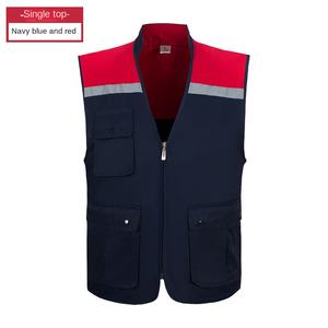 سترة قطنية متعددة الجيوب للبناء ، خصائص عاكسة ، موقع حماية العمل للتنفس لتزيين العقارات في المستودعات - Product Image 5