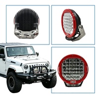Phare de travail LED rond réglable 96W pour tout-terrain, accessoires d'éclairage automobile, faisceau spot et large, phare de conduite pour machines agricoles