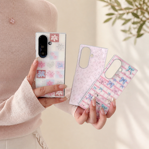 Étui de téléphone pliable personnalisé pour Samsung Z Fold <span class=keywords><strong>8</strong></span> 7 6, coque arrière en verre trempé, design dessin animé, coque antichoc Ice Touch - Product Image 4