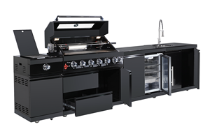 Armoires Modulaires Attachables Cuisine BBQ Extérieure Ensemble Complet pour Meubles d'Extérieur Parties Plaque Chauffante - Product Image 2