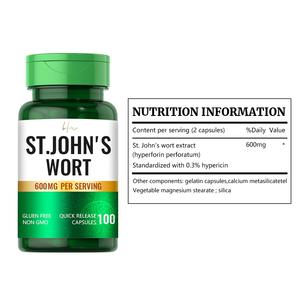 Buitenlandse handel Shandong oorsprong Sint-Janskruid capsules 100 tabletten met hypericin voor volwassenen 200mg alle verpakkingen export - Product Image 2