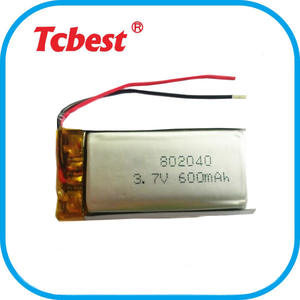 600mah 3,7 v 802040 typ lithium-polymer LI-PO LIPO akku - Product Image 5