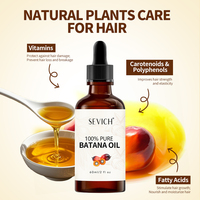 Venta al por mayor Batana aceite crudo de marca personalizada Botana aceite orgánico para el cabello restaura engrosamiento Batana aceite para el crecimiento del cabello masculino y femenino