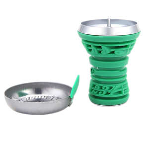 チチャチャコールホルダーShisha HookahボウルメタルシリコンミュージカルShishaヘッドポータブルアラビアHookahsアクセサリー卸売 - Product Image 3