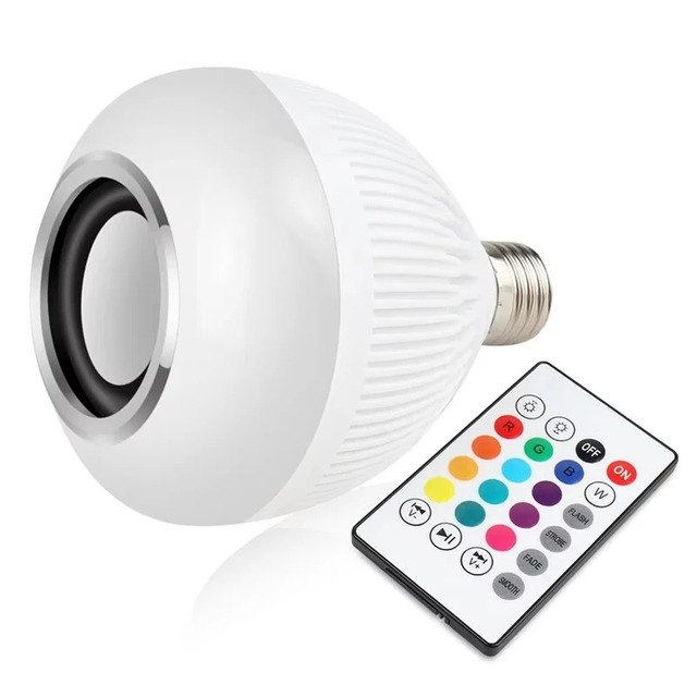 Music E27 RGB Wireless Speaker Projector LED Bulb Lamp 6W Efficient Lighting