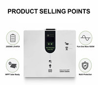 Système de stockage d'énergie domestique ultra-compact de 2 kWh, machine tout-en-un, installation facile
