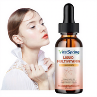 VitaSpring Multivitamines liquides – Complément alimentaire pour la croissance des cheveux – Marque privée OEM – Multivitamines organiques en gouttes
