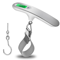 Balance numérique suspendue 50 kg/10 g, balance électronique suspendue avec sangle et crochet en acier inoxydable, balance à bagages pour aéroport