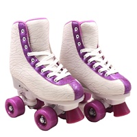 Patins à roulettes lumineux Bluetooth avec musique, patins à tige haute à motifs avec roues en PU pour le patinage décontracté et les soirées