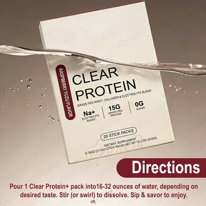 Proteína de Suero de Leche Aislada Transparente OEM al por Mayor, Suplemento de Proteína con Electrolitos y Colágeno para Desarrollo Muscular, 20 Sobres - Product Image 2