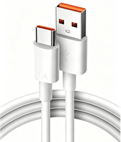 Câble de données plat de conception nouvelle de Source Factory, conversion USB-A vers Type-C très vendue