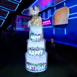 LED Cake Cart Colorful <b>Remote</b> Control Multifunctional <b>Switch</b> Panel For Bars Nightclubs KTVs Restaurants Birthday Parties - Product Image 4