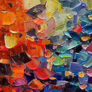 Pintura al Óleo Abstracta Texturizada de Color Neutro Suave, Arte Mural Vibrante en 3D, Pintura a Mano sobre Lienzo, Decoración para el Hogar y Hoteles - Product Image 6