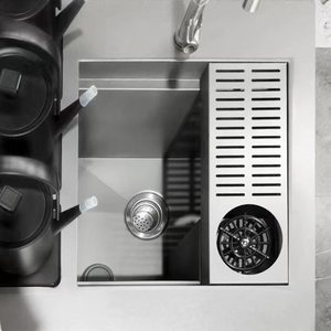 Lanxin <span class=keywords><strong>Banco</strong></span> Bar Personalizzato in Acciaio Inox Stazione per Cocktail e Caffetteria - Product Image 3
