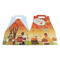 Boîte à poignée en carton ondulé à fond automatique, personnalisée, imprimée, écologique, en matériaux recyclés, avec pelliculage brillant, pour assaisonnements
