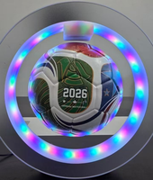 Balón de Fútbol Magnético Levitante Giratorio con Luz LED, Lámpara Decorativa de Escritorio