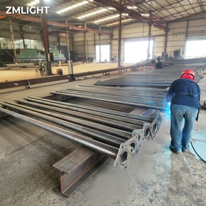 Al Aire Libre 4m 5M 6M 7m 8M 9m 10m 12M doble brazo único <span class=keywords><strong>precio</strong></span> acero <span class=keywords><strong>galvanizado</strong></span> <span class=keywords><strong>poste</strong></span> de luz de calle solar <span class=keywords><strong>poste</strong></span> de lámpara - Product Image 1